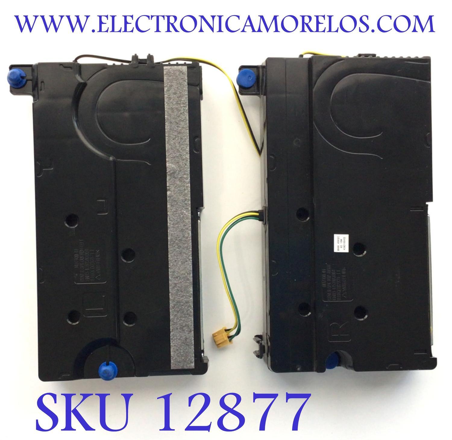 KIT DE BOCINAS PARA TV SAMSUNG / NUMERO DE PARTE BN96-45632C / BN63-17539A / BN63-17522A / B1RQ(1X2X2)-11 / 6Ω  / 10W / K39D10SV3 / PANEL CY-NN065HGLV2H / MODELO UN65NU6900FXZA / UN75RU9000FXZA